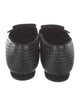 Manolo Blahnik Embossed Leather Flats