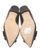 Manolo Blahnik Embossed Leather Flats