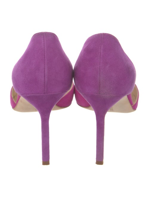 Manolo Blahnik Suede D'Orsay Pumps