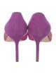 Manolo Blahnik Suede D'Orsay Pumps