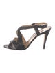 Manolo Blahnik Alligator Slingback Sandals