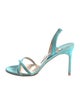 Manolo Blahnik Suede Slingback Sandals