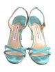 Manolo Blahnik Suede Slingback Sandals