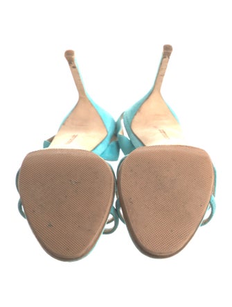 Manolo Blahnik Suede Slingback Sandals