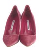 Manolo Blahnik Velvet Pumps