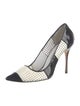 Manolo Blahnik Patent Leather Colorblock Pattern Pumps