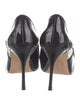 Manolo Blahnik Patent Leather Colorblock Pattern Pumps