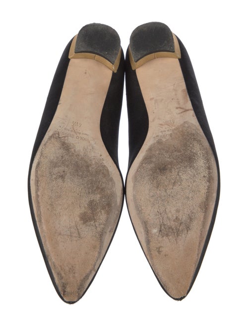 Manolo Blahnik Satin Flats