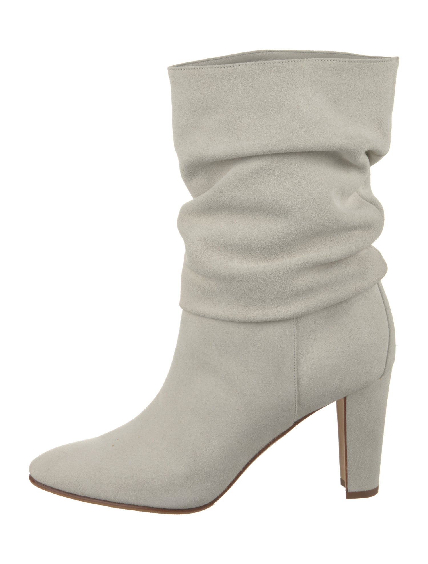 Manolo Blahnik Suede Slouch Boots
