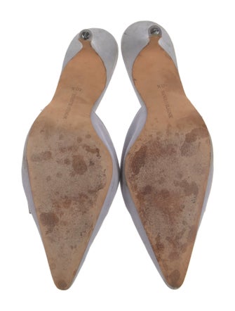 Manolo Blahnik Suede Mules