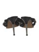 Manolo Blahnik Leather Studded Accents Slides
