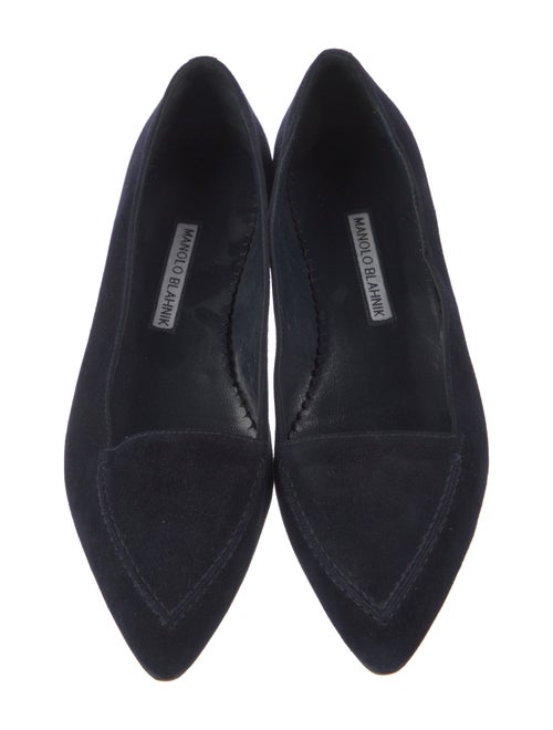 Manolo Blahnik Suede Flats