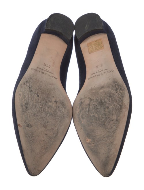Manolo Blahnik Suede Flats