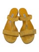 Manolo Blahnik Suede Slides