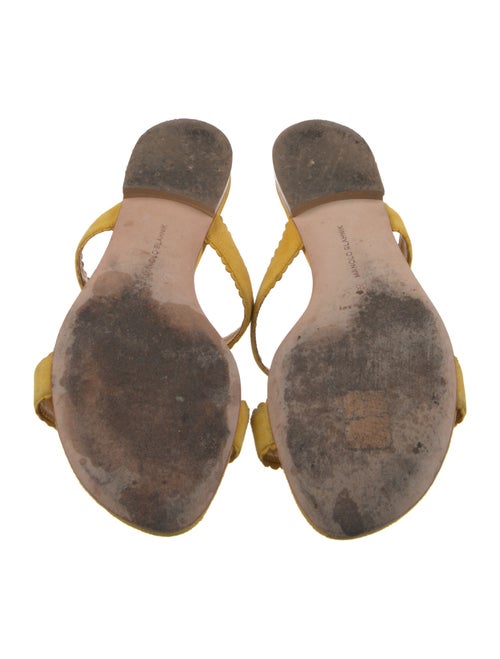 Manolo Blahnik Suede Slides