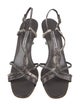 Manolo Blahnik Snakeskin Animal Print T-Strap Sandals