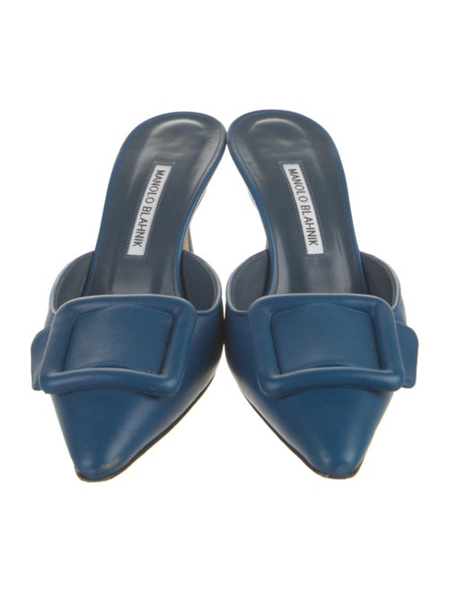 Manolo Blahnik Suede Mules