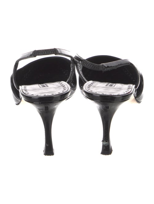 Manolo Blahnik Patent Leather Slingback Pumps