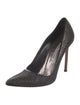 Manolo Blahnik Leather Studded Accents Pumps