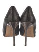 Manolo Blahnik Leather Studded Accents Pumps