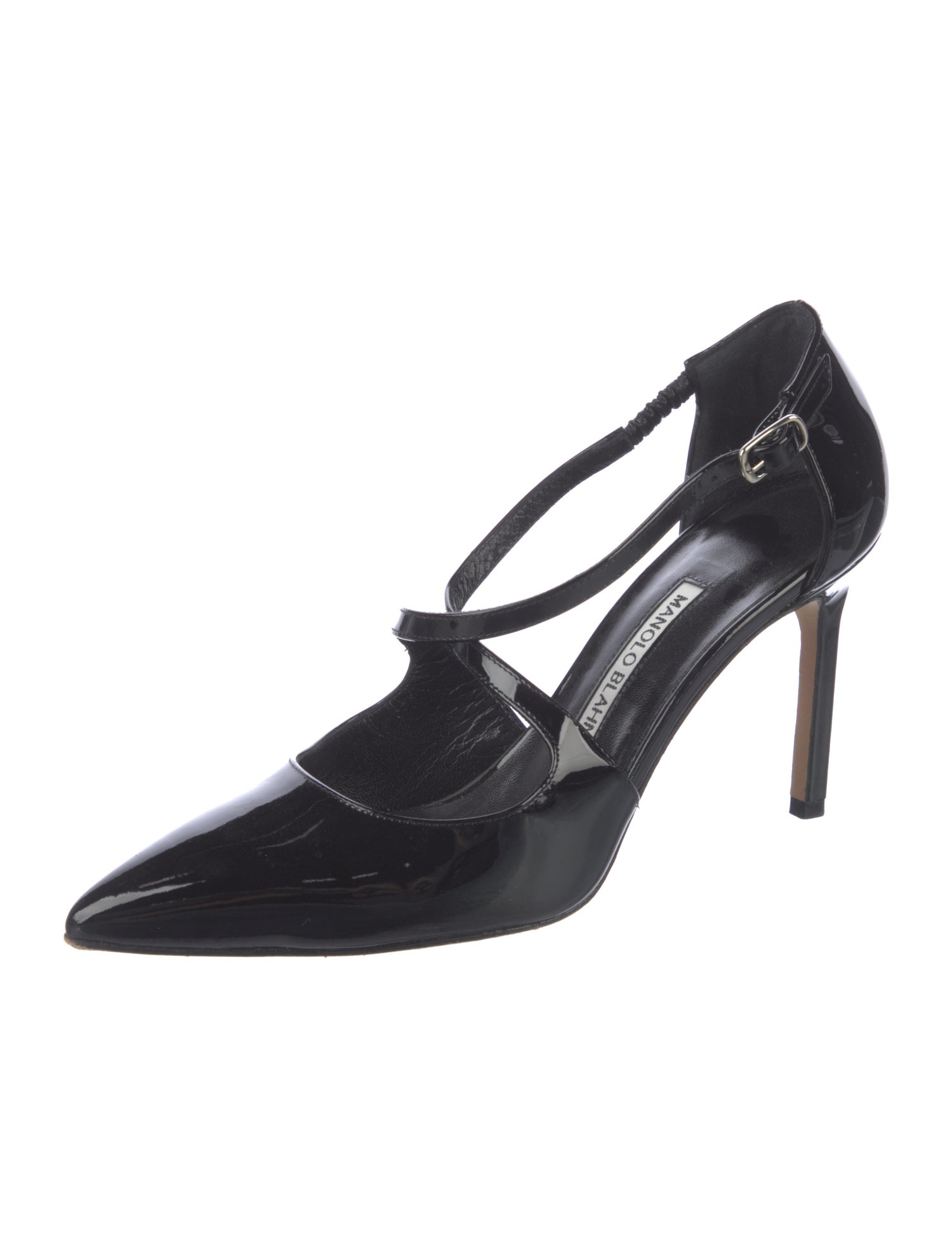 Manolo Blahnik Patent Leather D'Orsay Pumps