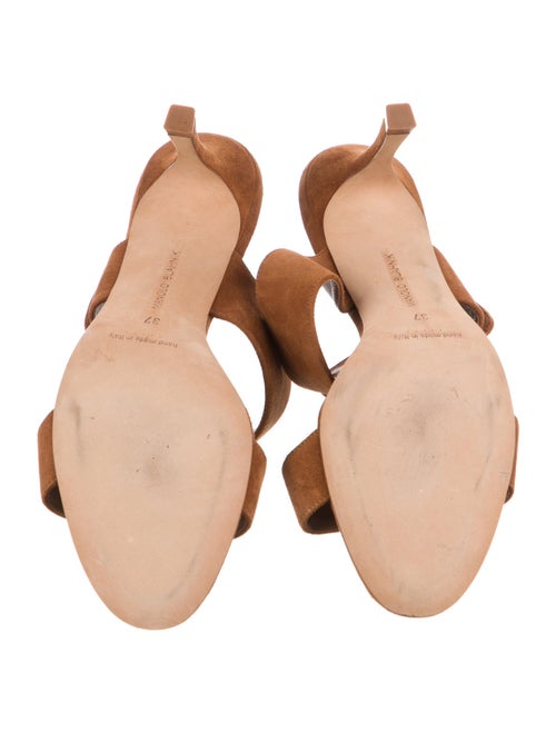 Manolo Blahnik Suede Slides