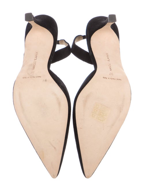 Manolo Blahnik Suede Slingback Pumps