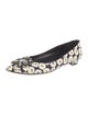 Manolo Blahnik Canvas Floral Print Flats