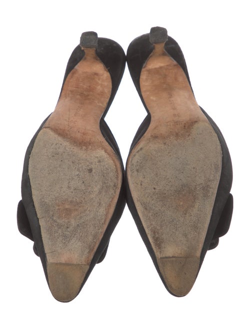 Manolo Blahnik Suede Mules