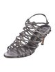 Manolo Blahnik Leather Cutout Accent Gladiator Sandals