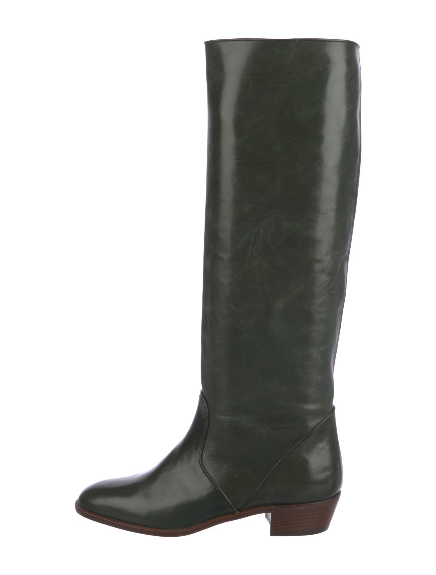 Manolo Blahnik Leather Riding Boots