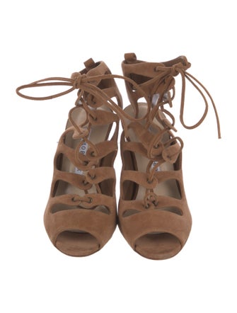 Manolo Blahnik Suede Gladiator Sandals