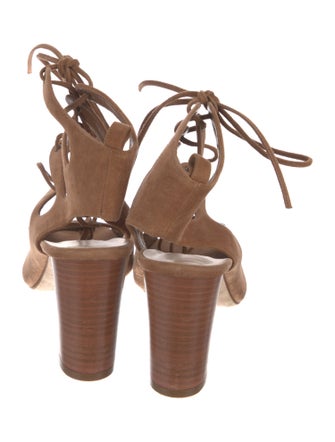 Manolo Blahnik Suede Gladiator Sandals