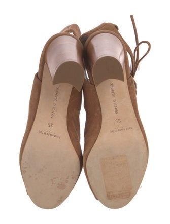 Manolo Blahnik Suede Gladiator Sandals