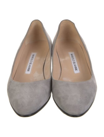 Manolo Blahnik Suede Flats