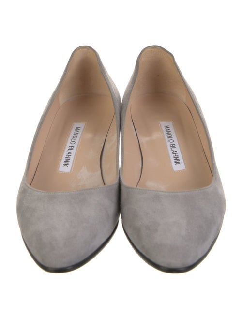 Manolo Blahnik Suede Flats