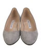 Manolo Blahnik Suede Flats