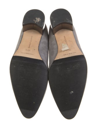 Manolo Blahnik Suede Flats