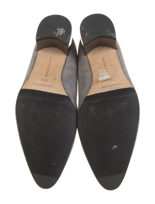 Manolo Blahnik Suede Flats