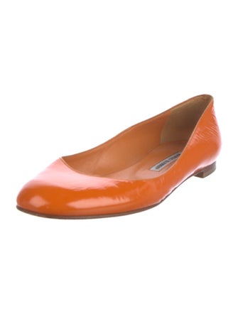 Manolo Blahnik Patent Leather Ballet Flats