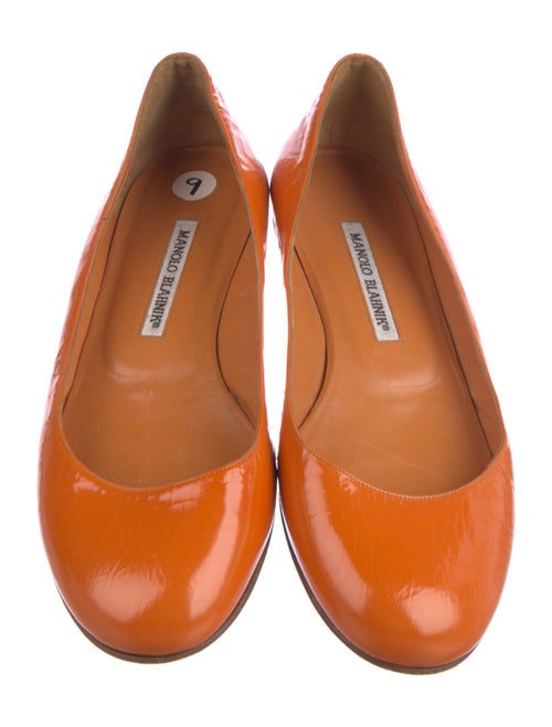 Manolo Blahnik Patent Leather Ballet Flats