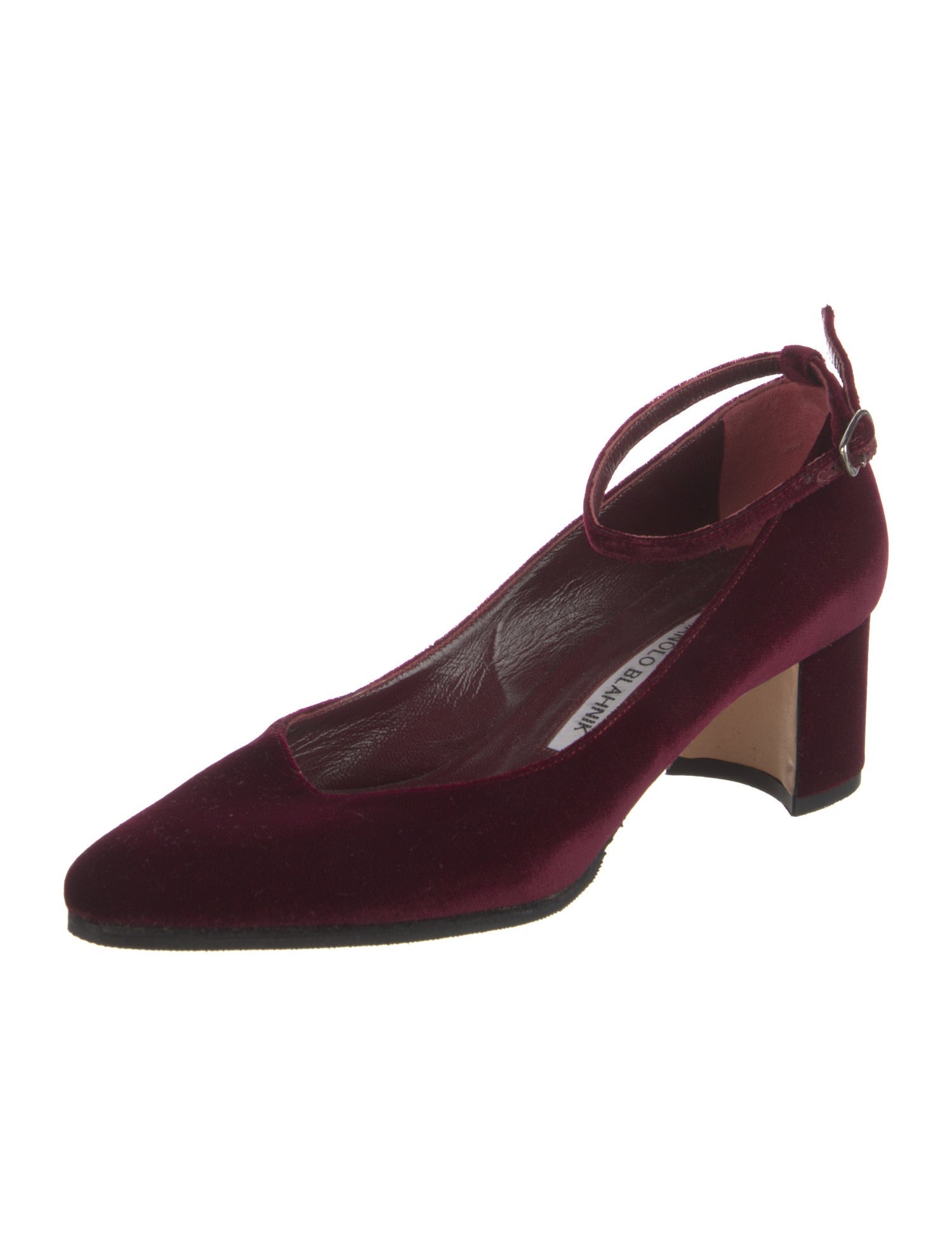 Manolo Blahnik Velvet Slingback Pumps