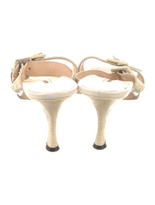 Manolo Blahnik Leather Slides