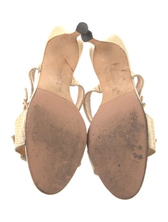 Manolo Blahnik Leather Slides