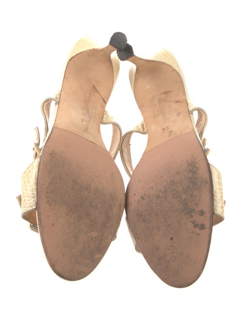 Manolo Blahnik Leather Slides