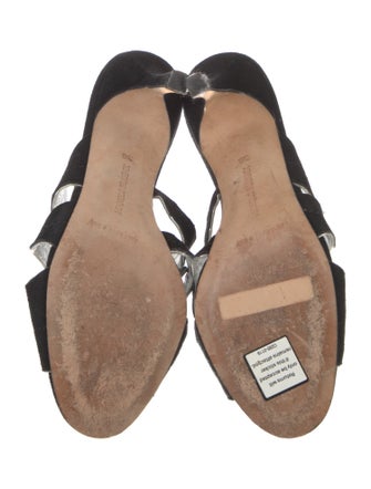 Manolo Blahnik Suede Mules