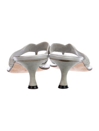 Manolo Blahnik Suede Slides