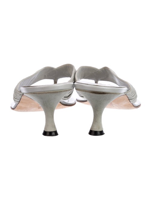 Manolo Blahnik Suede Slides