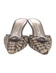 Manolo Blahnik Tweed Printed Mules