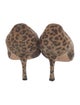 Manolo Blahnik Suede Animal Print Pumps